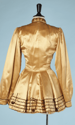 B0433-Costume-de-scène-en-satin-jaune-note-de-musique-T3436-011