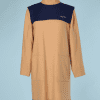 B0440-Robe-en-laiange-caramel-et-bleu-Courrèges-Hyperbole-T38-001