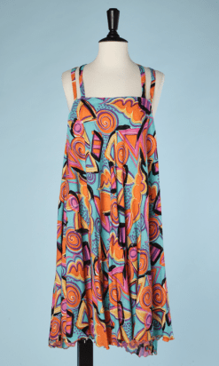 B0442-Robe-en-coton-multicolore-Emilio-Pucci-T36-001