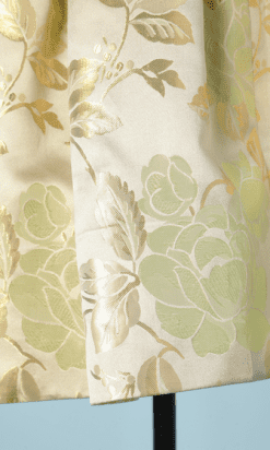 B0600-Robe-Nin-Ricci-en-satin-broché-or-et-vert-T36-001