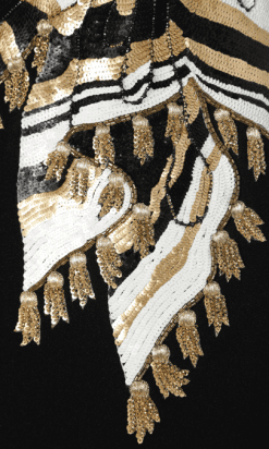 B0676-Jupe-Valentino-night-noire-pailletée-blanc-or-noir-T38-001