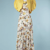 B2106-Robe-1930-en-coton-blanc-imprimé-boléro-jaune-T36-01