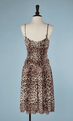 B1035-Robe-Roberto-Cavalli-en-mousseline-imprimé-léopard-t36-01