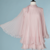B1689-Robe-1960-en-nylon-rose-plissé-T38-02
