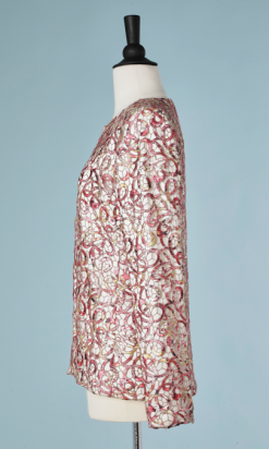 B1697-Pièce-de-défilé-André-Laug-en-lurex-couleurs-T40-01