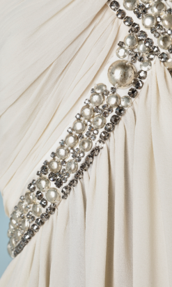 Silver mesh skirt-suit