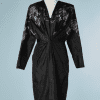 B1716-Robe-1980-en-faille-noire-brodée-Anne-Marie-Beretta-T40-01