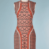 B1720-Robe-Alaïa-en-maille-couleurs-et-clous-T36-01