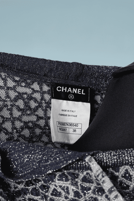 B1737-Robe-Chanel-en-maille-bleu-argent-T38-01