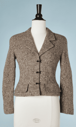 B1740-Veste-Chanel-tweed-beige-écru-or-T36-01