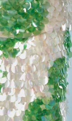 B1752-Jupe-et-top-en-laine-écru-doublé-soie-recouvert-de-grosse-paillettes-T38-40-01