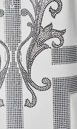B1757-Robe-blanche-petits-strass-noir-et-blanche-Versace-T40-01