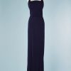 B1791-Robe-longue-du-soir-en-jersey-de-soie-marine-brettelles-strass-Mugler-T38-01.