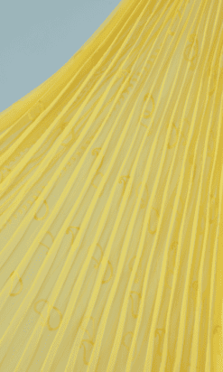 B2010-Ensemble-robe-et-cape-1960-en-nylon-jaune-plissé-soleil-T36-01