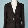B2129-Veste-en-tweed-marron-chiné-Chanel-t38-01