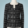 B2142-Veste-en-tweed-noire-carreaux-blancs-Chanel-t34-36-01