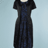 B2163-Robe-Manteau-comme-des-garcons-satin-noir-et-broché-noir-et-bleu-t40-42-01