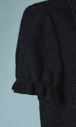 B2175-Tailleur-Chanel-en-lainage-tissé-marine-et-fils-lurex-argent-t40-01