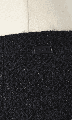 B2175-Tailleur-Chanel-en-lainage-tissé-marine-et-fils-lurex-argent-t40-01