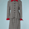 B2176-Tailleur-en-lainage-écossais-blanc-noir-rouge-Christian-Dior-t36-01