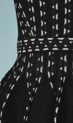 B2177-Robe-courte-en-maille-stretch-noire-et-blanche-Missoni-t36-38-01