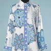 B2224-Chemisier-Emilio-Pucci-popeline-de-coton-blanc-imprimé-bleu-T38-01