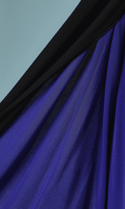 B2232-Robe-avec-cape-Jean-Paul-Gaultier-en-jersey-bleu-roy-T40-01