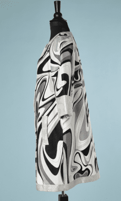 B2243-Manteau-en-piqué-de-coton-imprimé-et-liseré-argent-Emilio-Pucci-T42-01