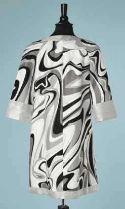 B2243-Manteau-en-piqué-de-coton-imprimé-et-liseré-argent-Emilio-Pucci-T42-01