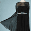 B2245-Robe-1960-en-mousseline-noire-ceinture-en-strass-T38-02