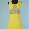 B2248-Robe-cocktail-1960-en-polyamide-jaune-brodée-de-perles-strass-et-paillettes-T40-01