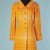 B2267-Ensemble-robe-et-manteau-orange-à-carreaux-blanc-Nina-Ricci-T3840-01