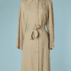 B2401-Manteau-1940-en-lainage-pied-de-poule-jaune-bleu-ciel-grande-capuche-T40-01