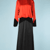 B2619-Robe-longue-Dior-en-satin-orange-velours-noir-01