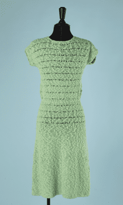 B2652-Robe-1930-en-tricot-vert-fait-main-T38-01