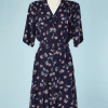 B2656-Robe-1940-en-rayonne-marine-imprimé-noeuds-et-bouquets-T50-01