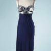 B2705-Robe-bleu-éléctrique-soutien-gorge-argent-plastique-Versace-VJC-T38-40-01