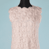B2708-Pull-sans-manches-1960-crochet-laine-rose-et-perles-T42-01