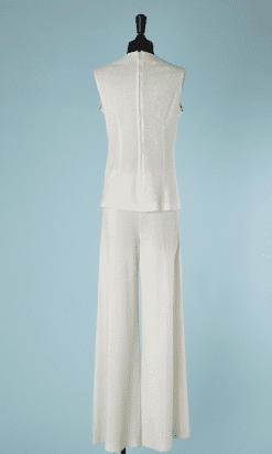 B2728-Tailleur-pantalon-et-pull-sans-manches-lurex-blanc-argent-T36-01