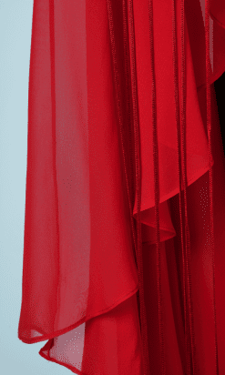 B0770-Robe-longue-en-mousseline-rouge-et-longues-franges-gai-Mattiolo-t38-40-01