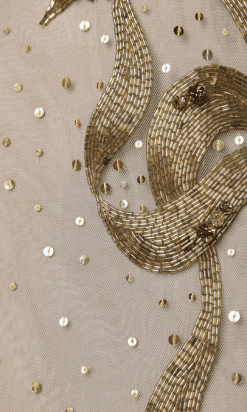 B1023-Robe-Valentino-RED-en-tulle-nude-pailletée-or-et-brodé-de-noeuds-en-perles-t40-42-01