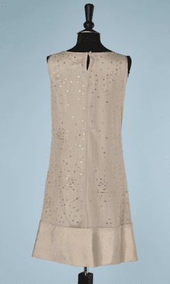 B1023-Robe-Valentino-RED-en-tulle-nude-pailletée-or-et-brodé-de-noeuds-en-perles-t40-42-01