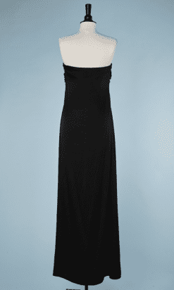 B1034-Robe-longue-du-soir-Halston-bustier-avec-noeud-t36-01