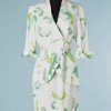 B1796-Tailleur-en-coton-blanc-imprimé-plumes-verte-Mugler-T38-01