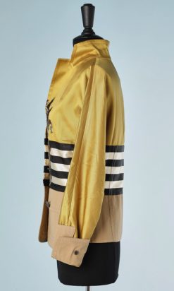 B1800-Veste-blouson-satin-coton-brodé-Gianfranco-Ferre-t38-01