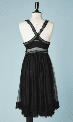 B2111-Robe-noire-bretelles-et-tulle-Jean-Paul-Gaultier-t34-01
