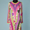 B2126-Robe-Emilio-Pucci-en-jersey-de-soie-violet-rose-vert-t38-01