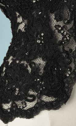 B2407-Veste-en-dentelle-noir-brodée-perles-et-paillettes-T36-01