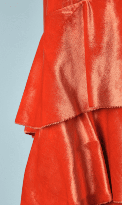 B2461-Cape-1930-en-velours-de-soie-orange-4-volants-col-en-fourrure-T36-38-01