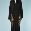 B2469-Déhabillé-noir-brodé-de-fleurs-et-franges-noires-TU-01